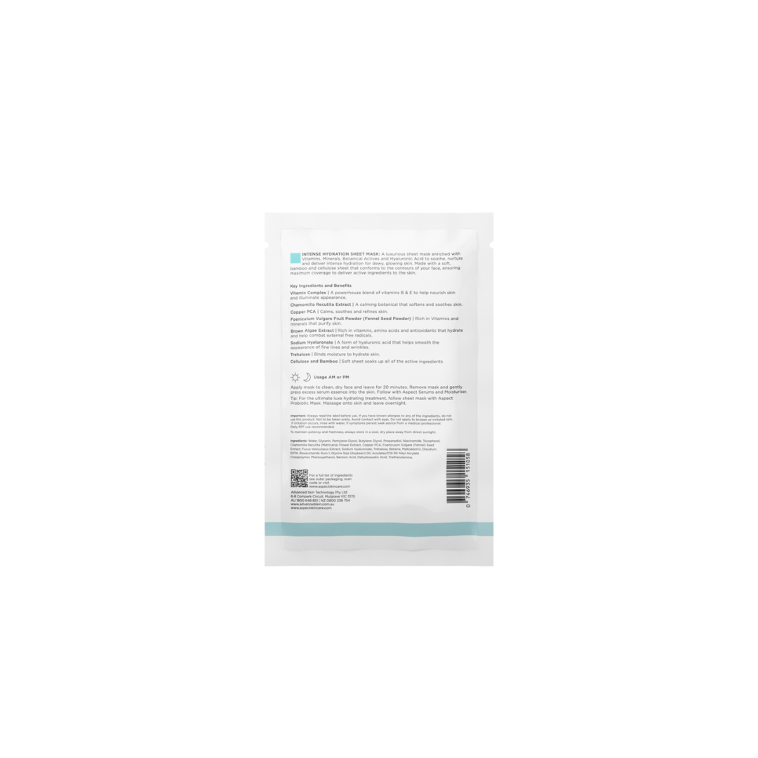 Aspect Intense Hydrating Sheet Mask 5 Piece - Ozmedica