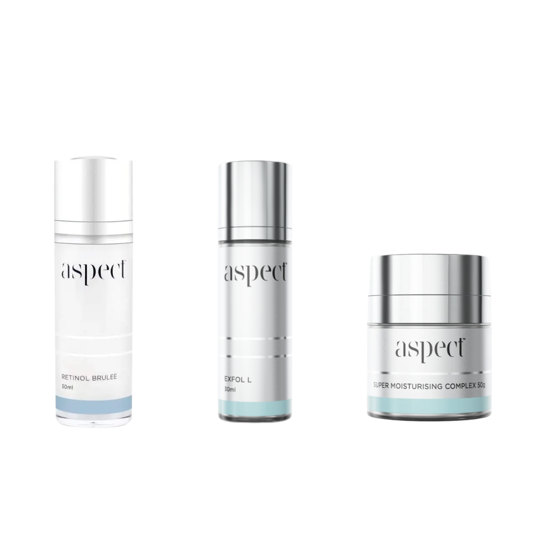 Aspect Retinol Brulee + Hydrating Serum + Super Moisturising Bundle