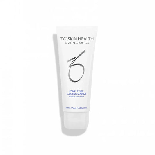 ZO Skin Health Complexion Clearing Masque tube on white background skincare product