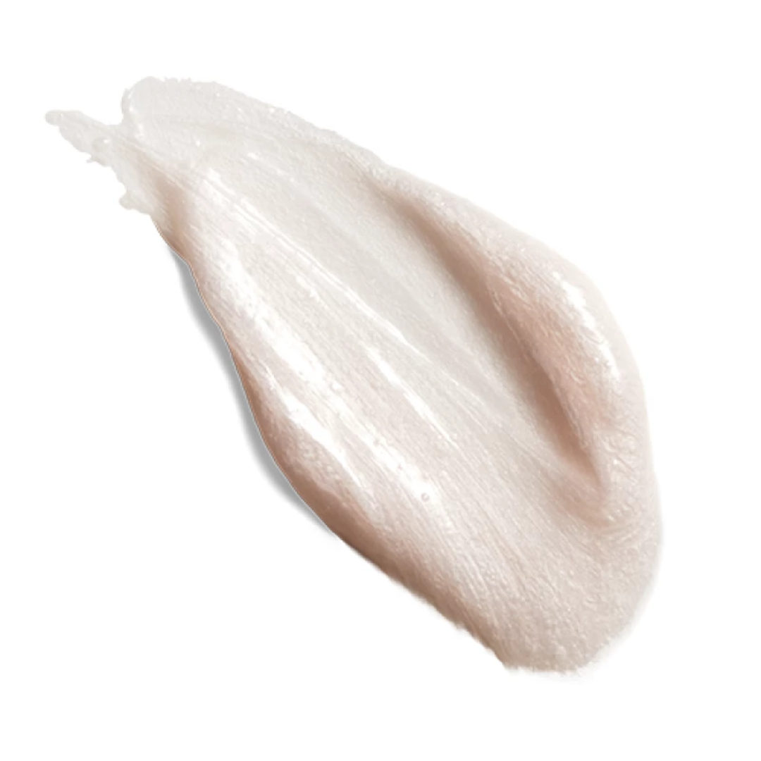 Smooth ivory cream texture swatch of hydrating cleanser for normal to dry skin