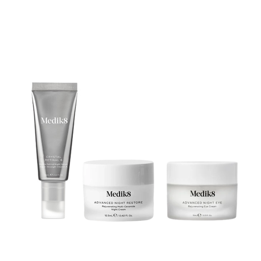 Medik8 Crystal Retinal 6 + Advanced Night Restore + Night Eye Bundle