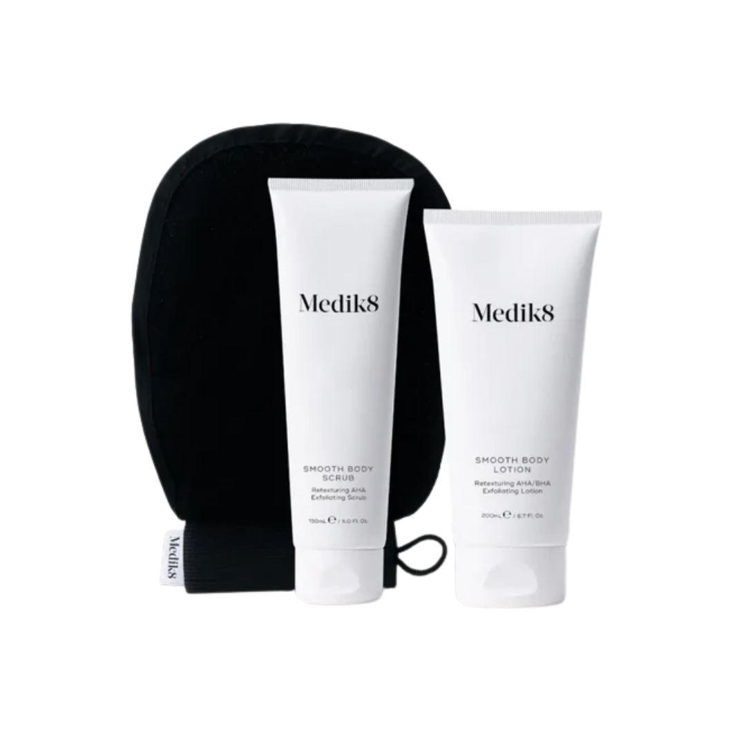 Medik8 Smooth Body Exfoliating Kit 150ml + 200ml + Mitt - Ozmedica