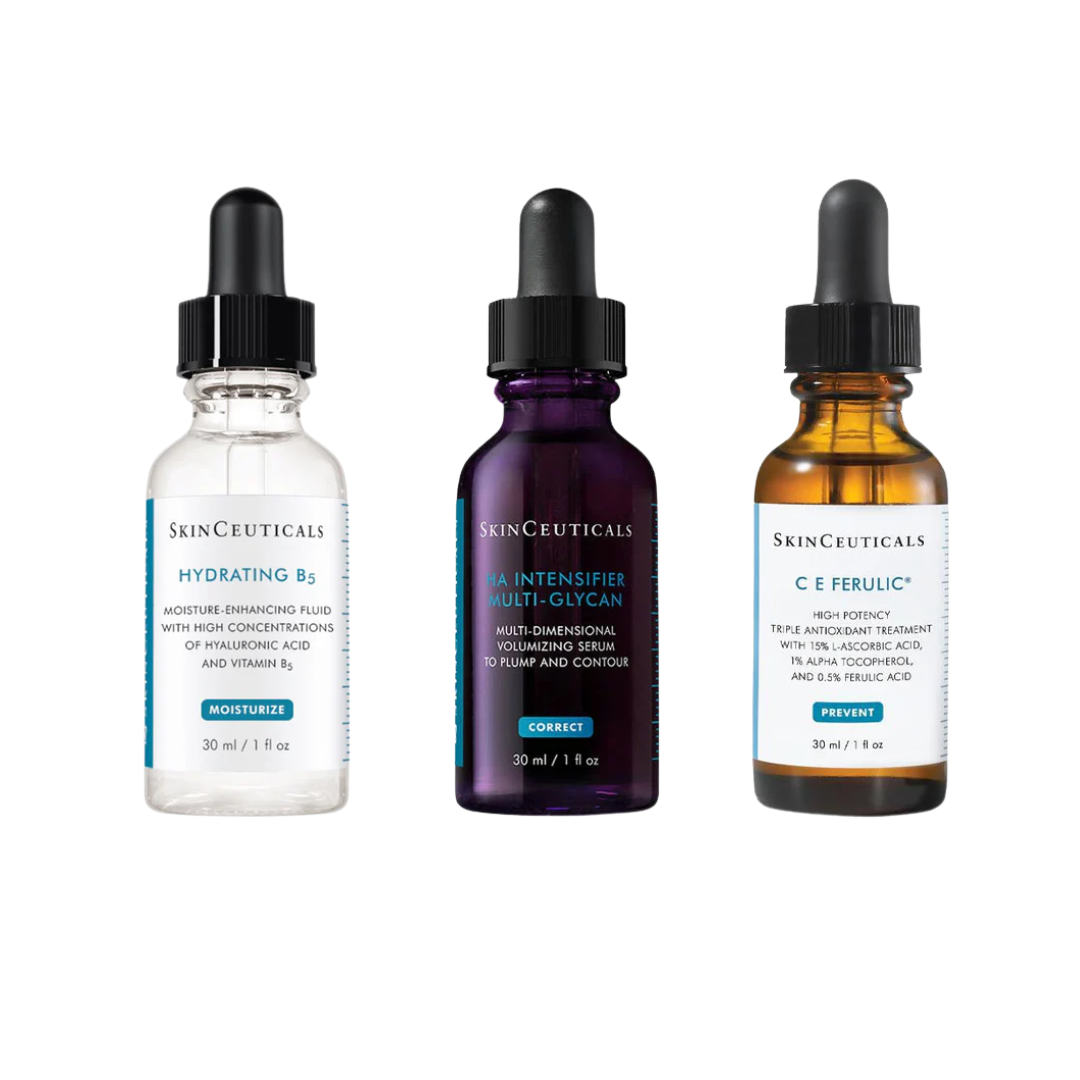 SkinCeuticals Essential Serum Bundle (H.A. Intensifier, Phloretin CF, C E Ferulic)