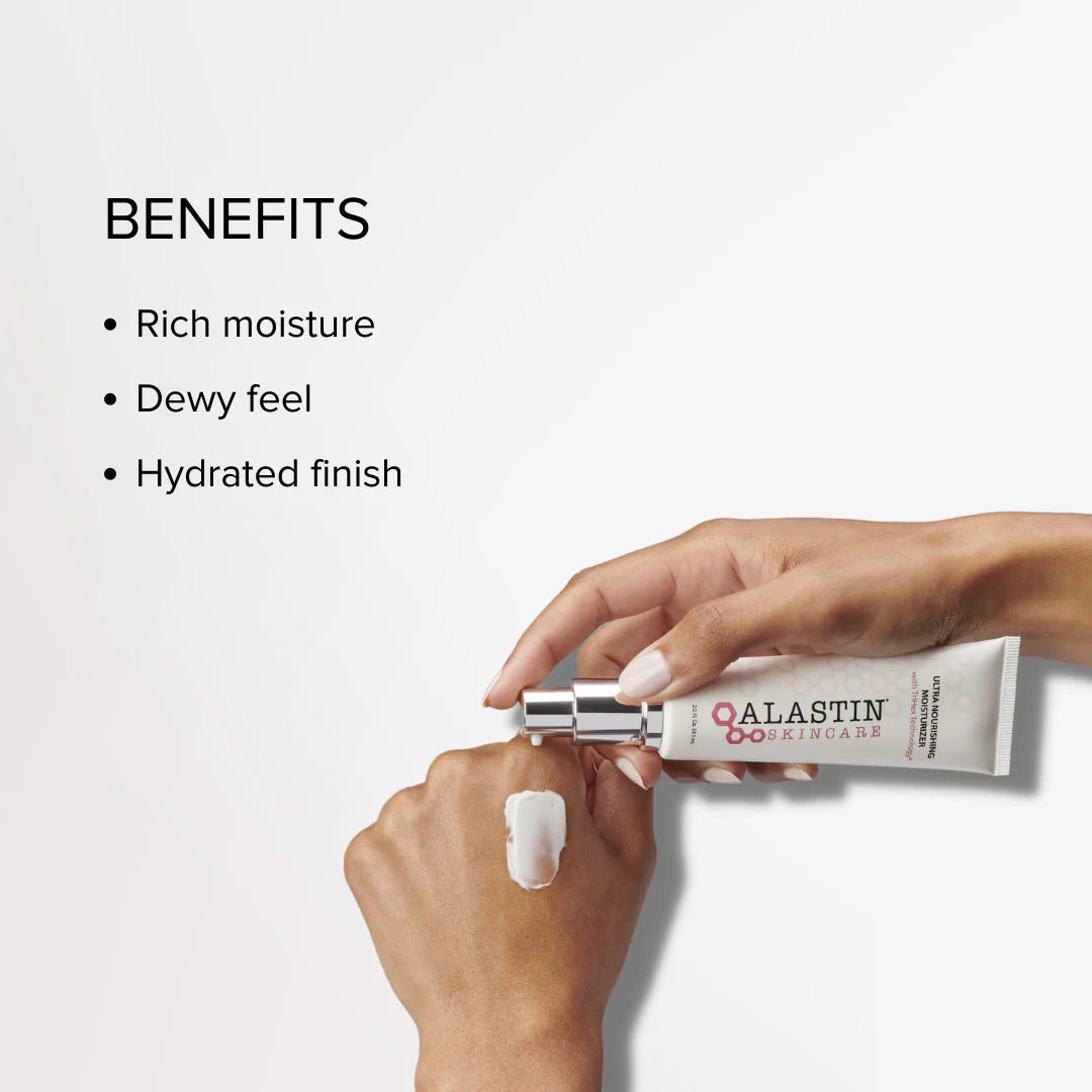 ALASTIN Ultra Nourishing Moisturiser 59mL key benefits graphic