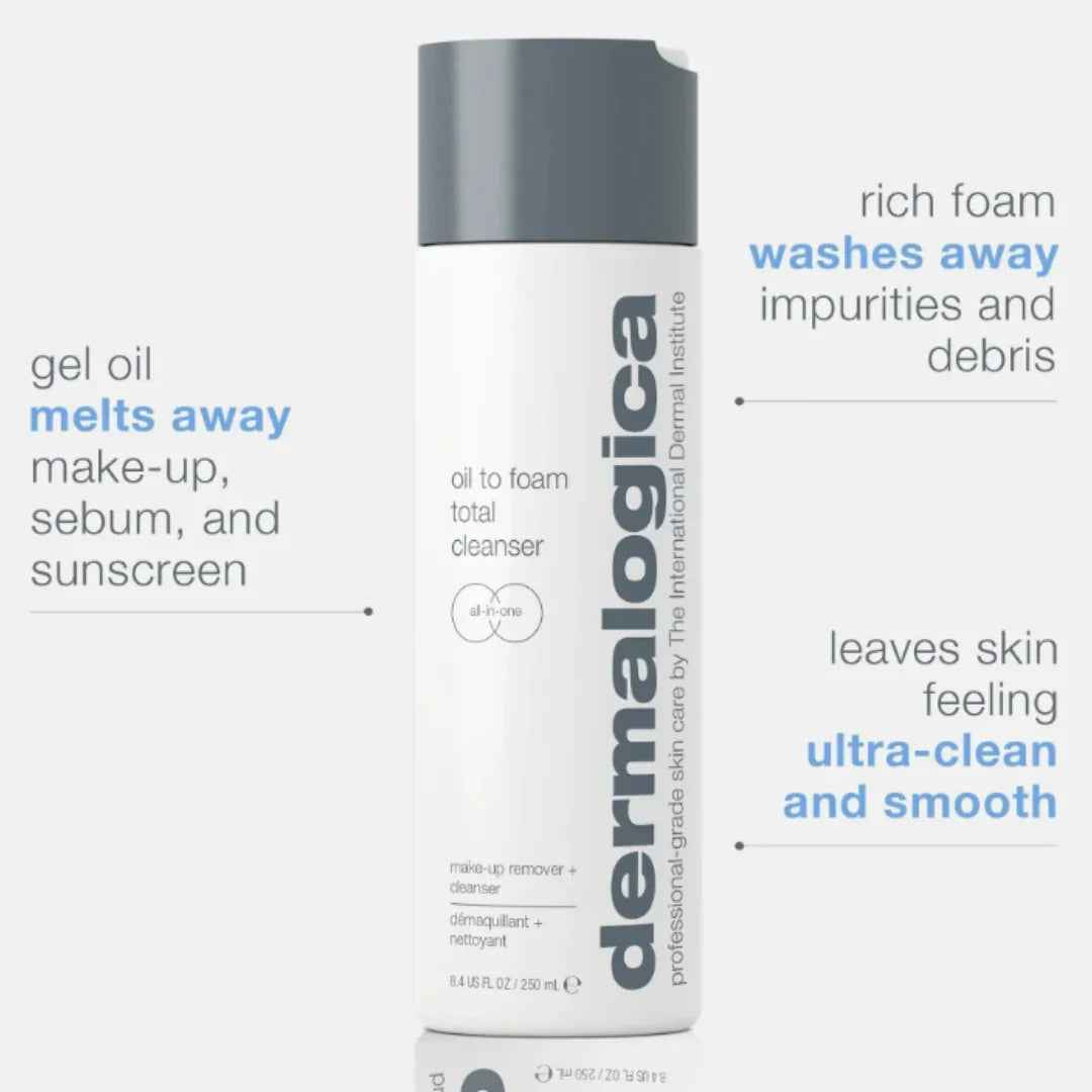 Dermalogica Oil to Foam Total Cleanser 250mL product detail image 3